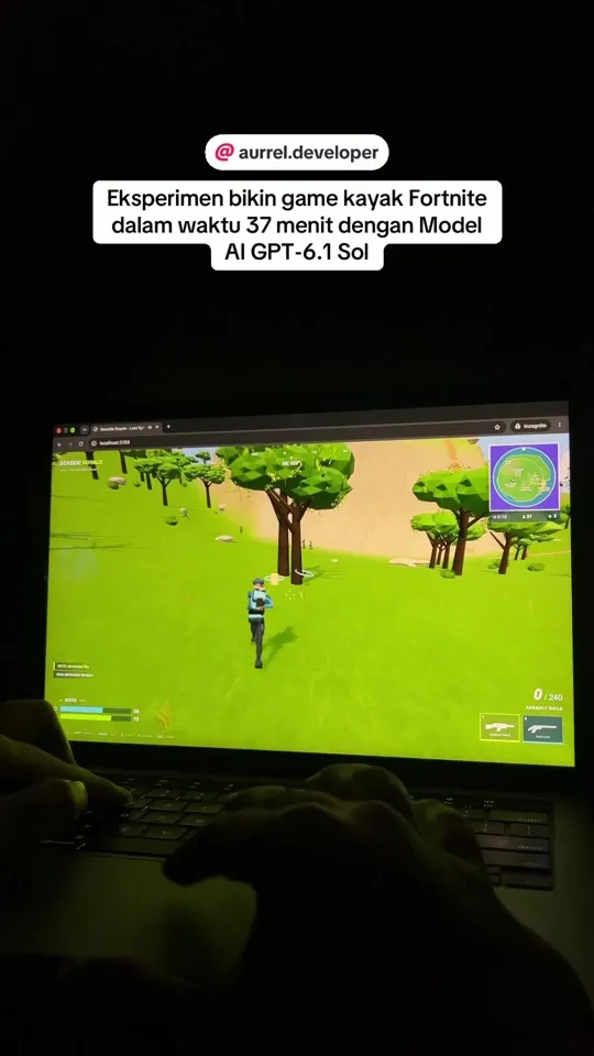 Fortnite style battle royale game experiment