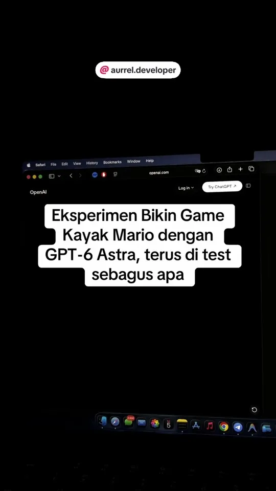 2D platformer experiment built with AI from a reference image