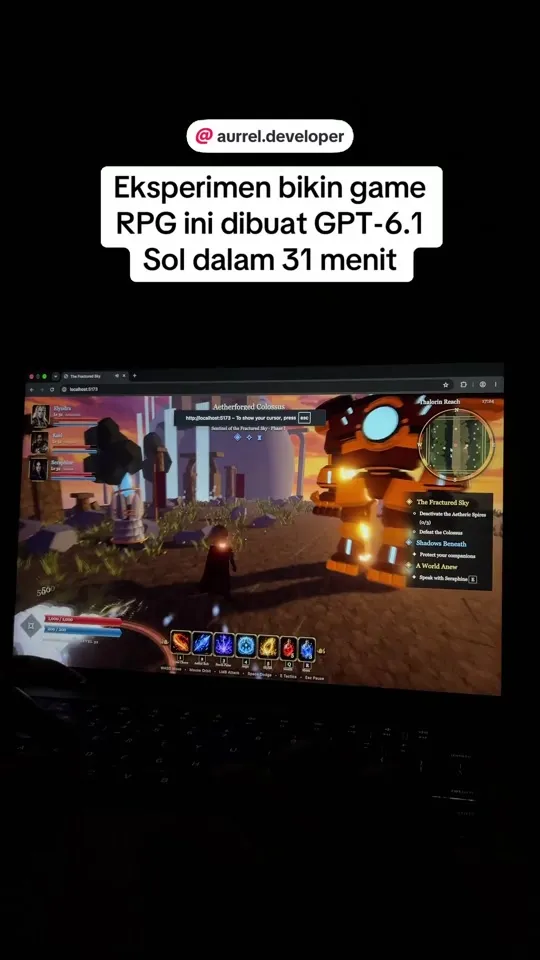 3D RPG experiment with NPCs quests and boss fight