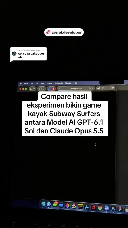 Subway Surfers style runner built with two AI models